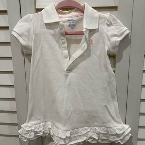 Baby girl white polo Ralph Lauren dress
